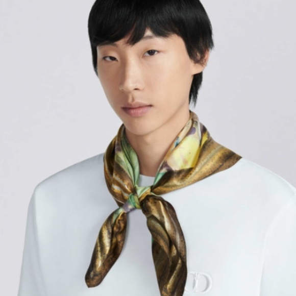 DIOR x Duncan Grant NWT men’s silk scarf summer 2023 - Picture 16 of 16